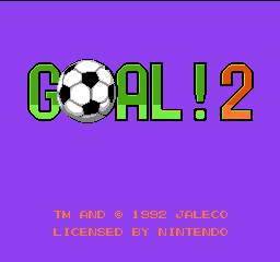 Eric Cantona's Football Challenge: Goal 2 title screen for NES